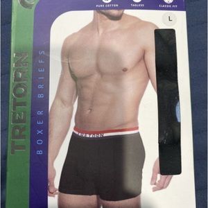 TRETORN Pure Cotton 3pc Boxer Briefs L Black